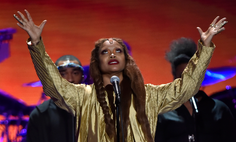 Erykah Badu performs during the 2018 Soul Train Awards at the Orleans Arena on November 17, 2018 in Las Vegas, Nevada.